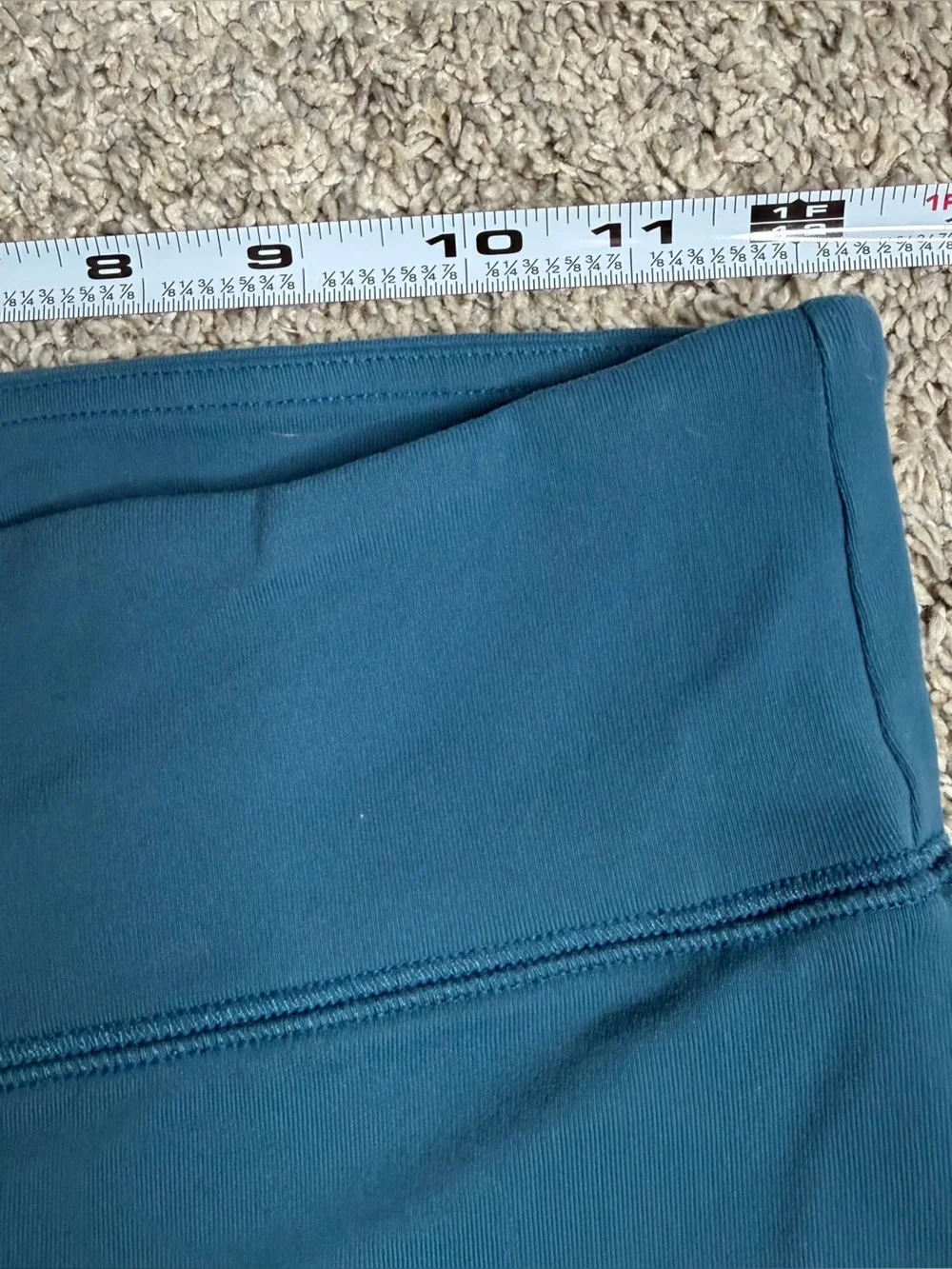 Alo Yoga Coast Leggings XS Teal stirrup mid rise athletic mesh workout gym yoga